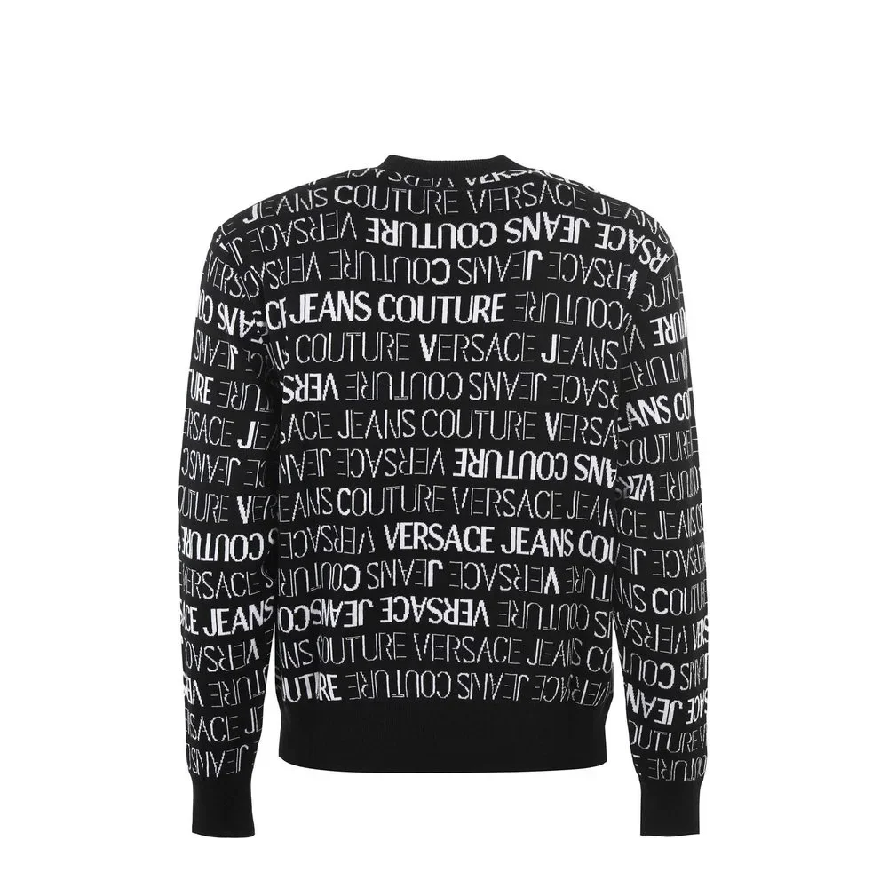 Versace Jeans Elegant Monochrome Logo Sweater - Picture 3 of 3
